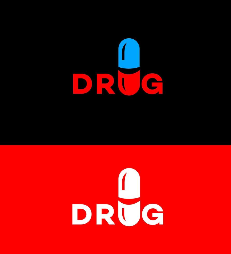 drug logo Icon Brand Identity Sign Symbol Template vector