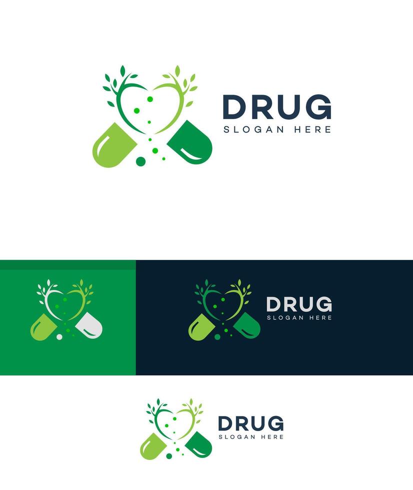 drug logo Icon Brand Identity Sign Symbol Template vector