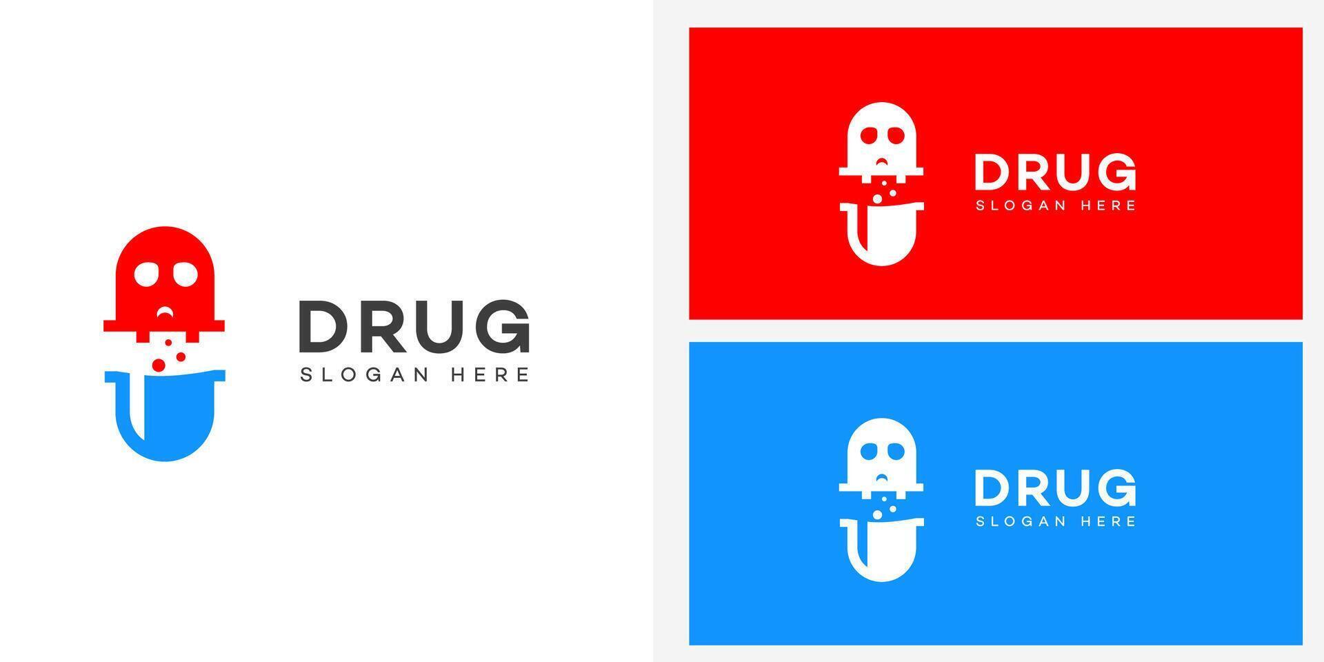 drug logo Icon Brand Identity Sign Symbol Template vector