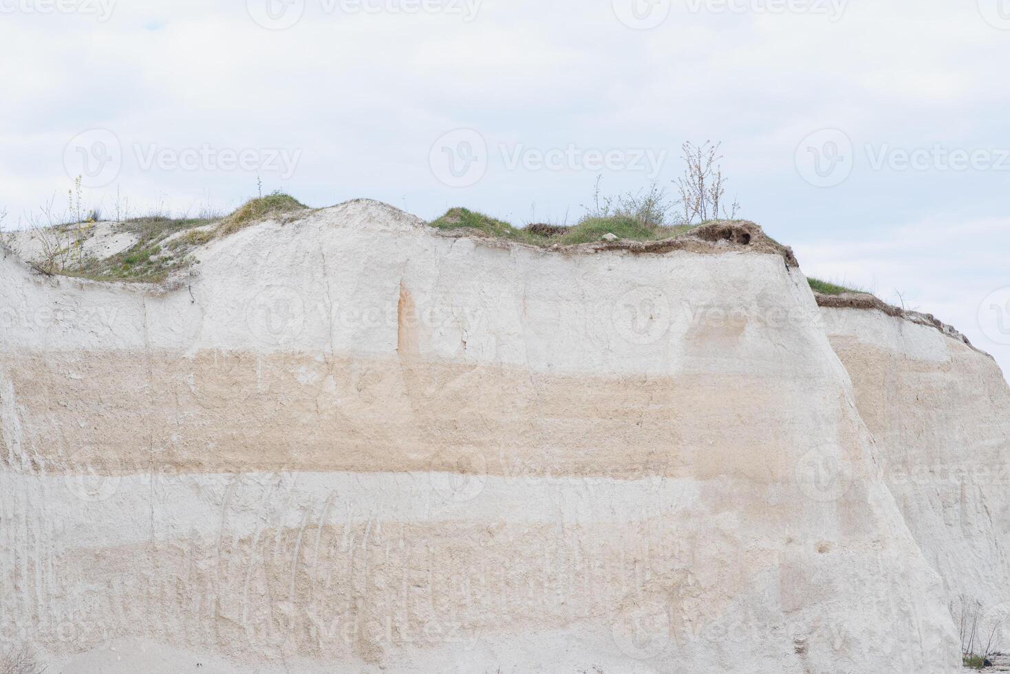 Stone quarry for the production of crushed stone and gravel for use in construction. photo