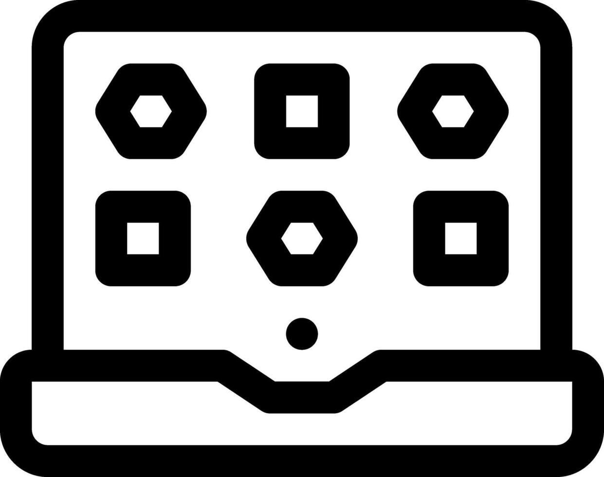 this icon or logo game icon or other where everything related to game, the tools and others or design application software vector