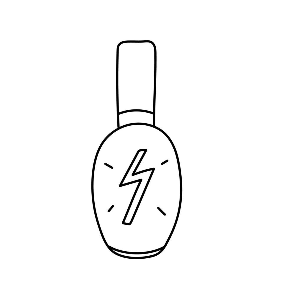 Nail polish. Vector illustration in doodle style.