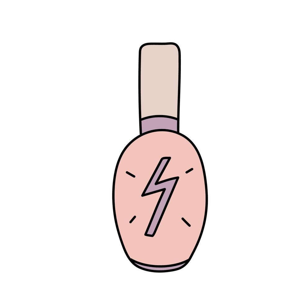 Nail polish. Vector illustration in doodle style.