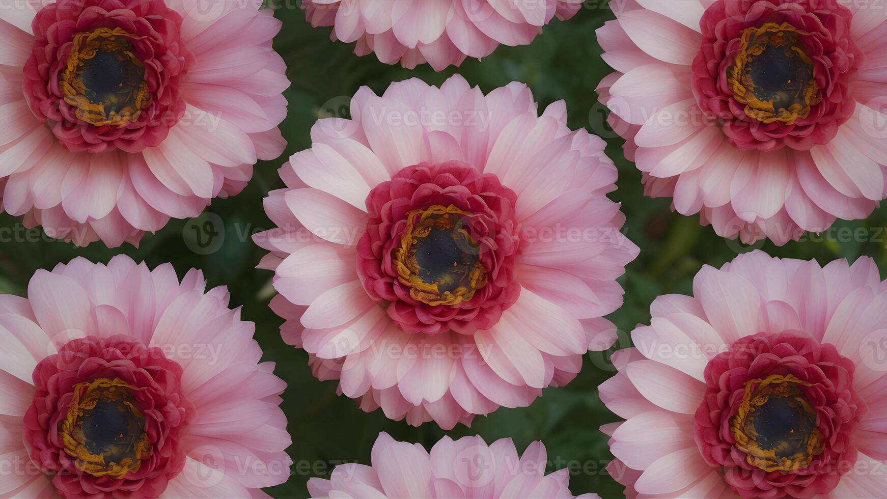 AI generated Pic Vintage floral pattern macro of beautiful close up ranunculus background photo