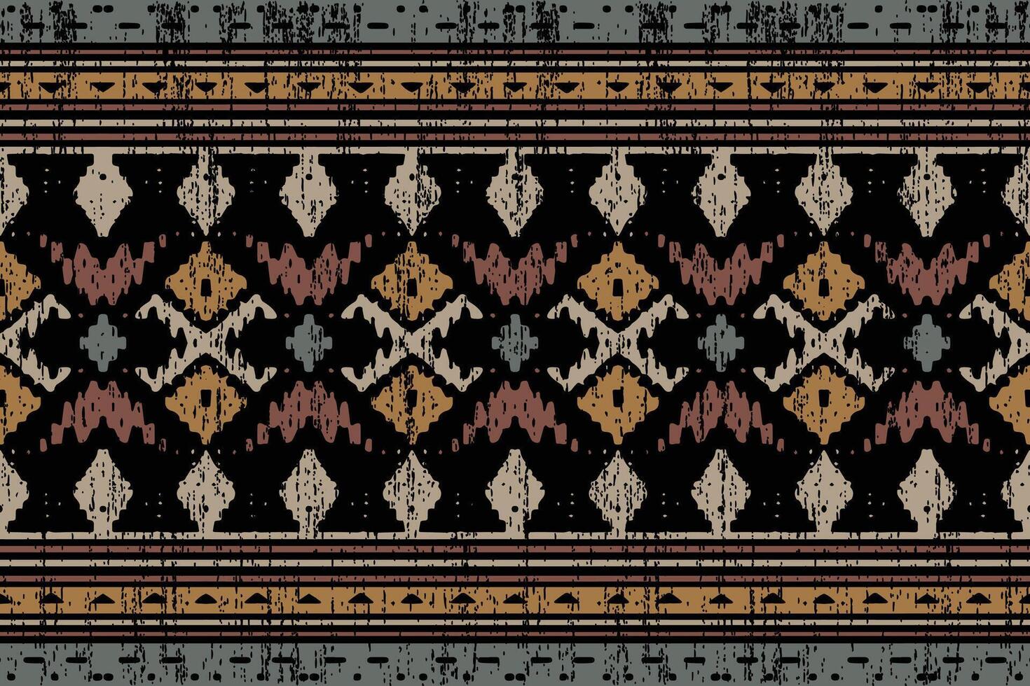 Navajo tribal vector seamless pattern. Native American ornament. Ethnic South Western decor style. Boho geometric ornament. Vector seamless pattern. Mexican blanket, rug. Woven carpet illustration