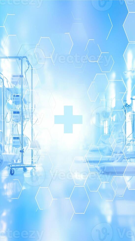 AI generated Fuzzy Medical Backdrop Stock Photo Choice, medical background blur Vertical Mobile Wallpaper