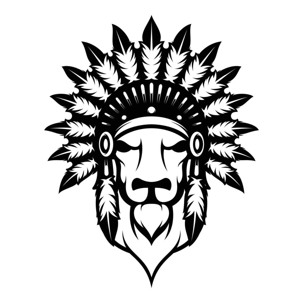 Buffalo Apache Outline Version vector