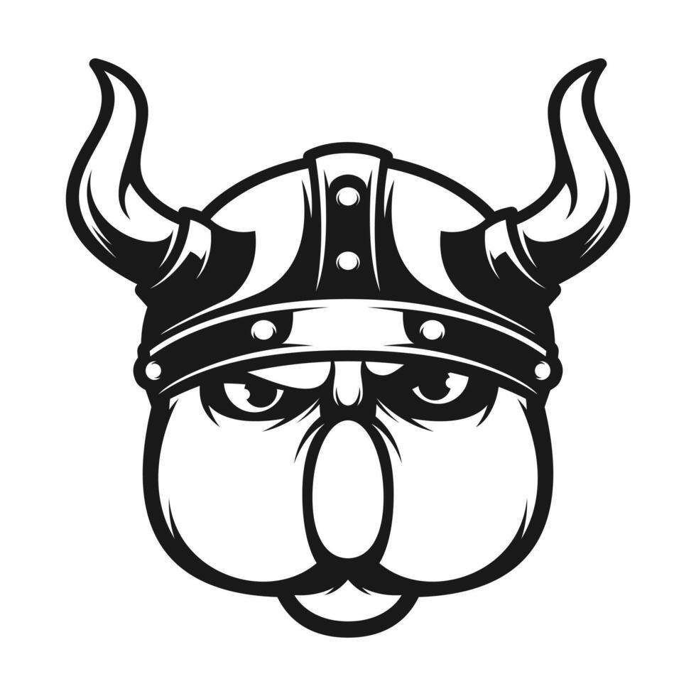 Koala Viking Outline Version vector