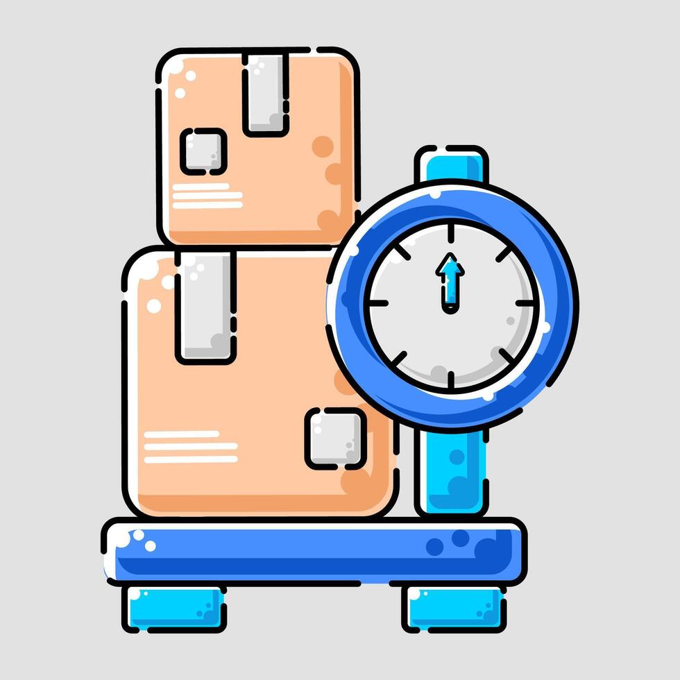 shipping weight logistic vector