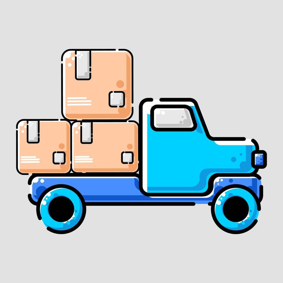 pick up by car delivery vector
