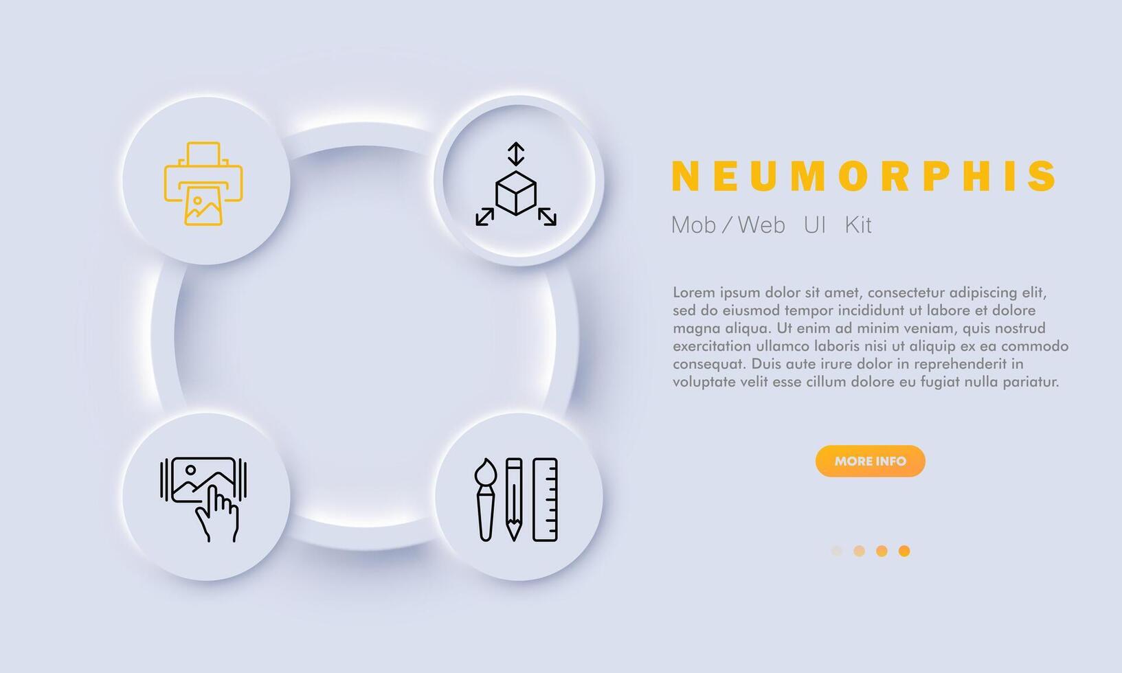 Gallery set line icon. Camera, drone, film, USB, selfie, lens, contacts, avatar. Neomorphism style. Vector line icon for business and advertising