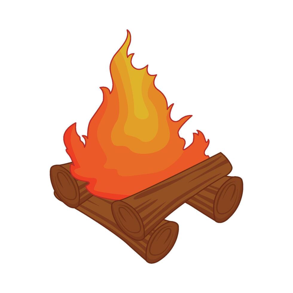 illustration of bonfire vector