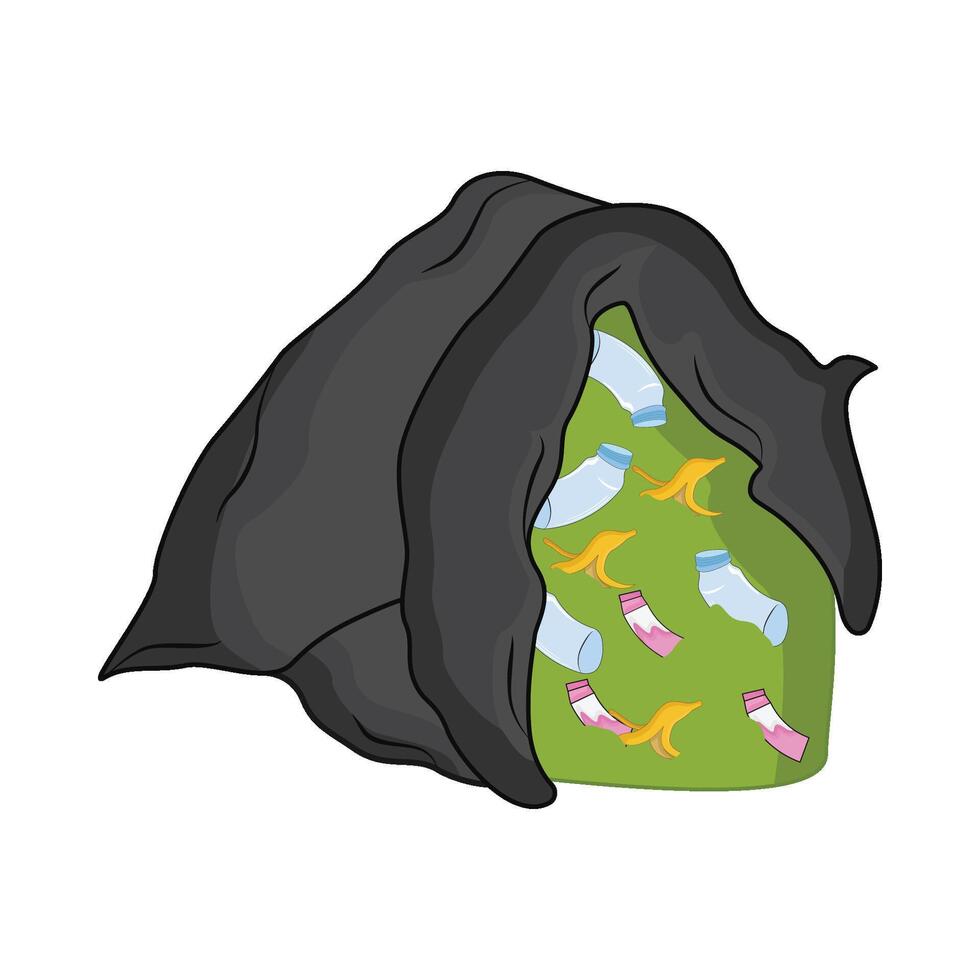 illustration of garbage bag vector