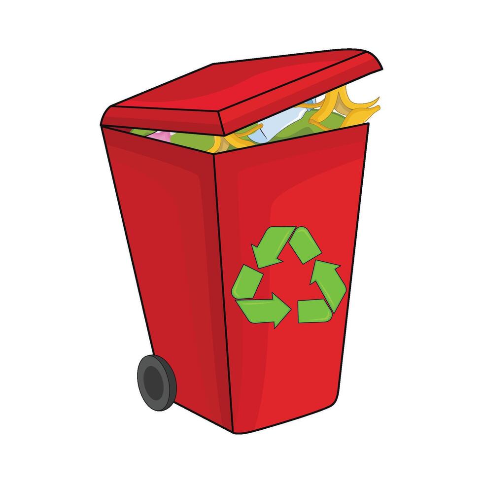 illustration of recycle bin vector