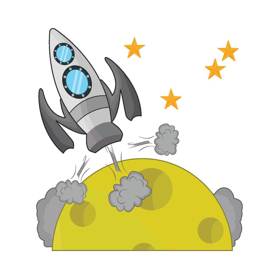 illustration of rocket vector