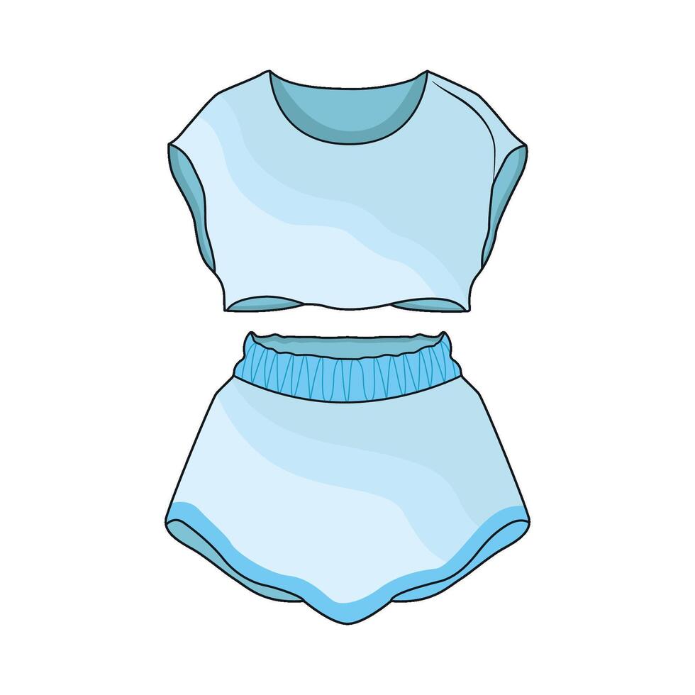 illustration of women clothes vector