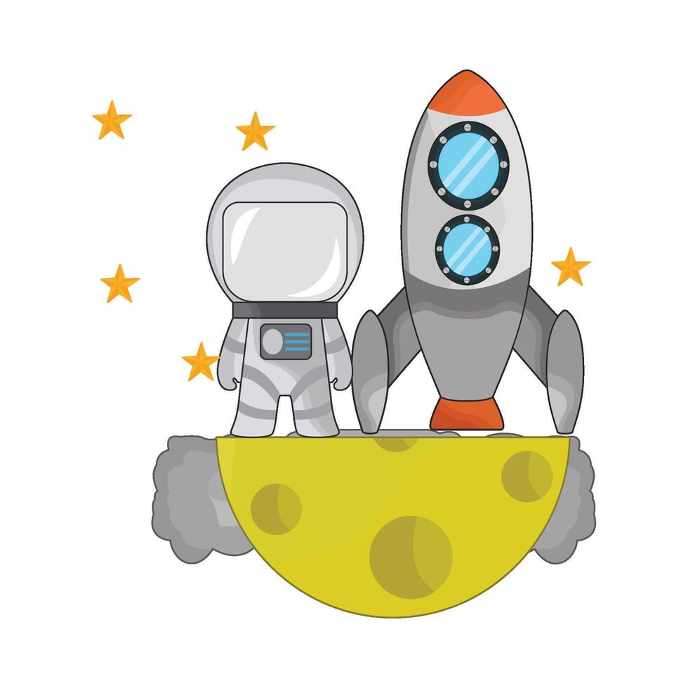 illustration of rocket vector