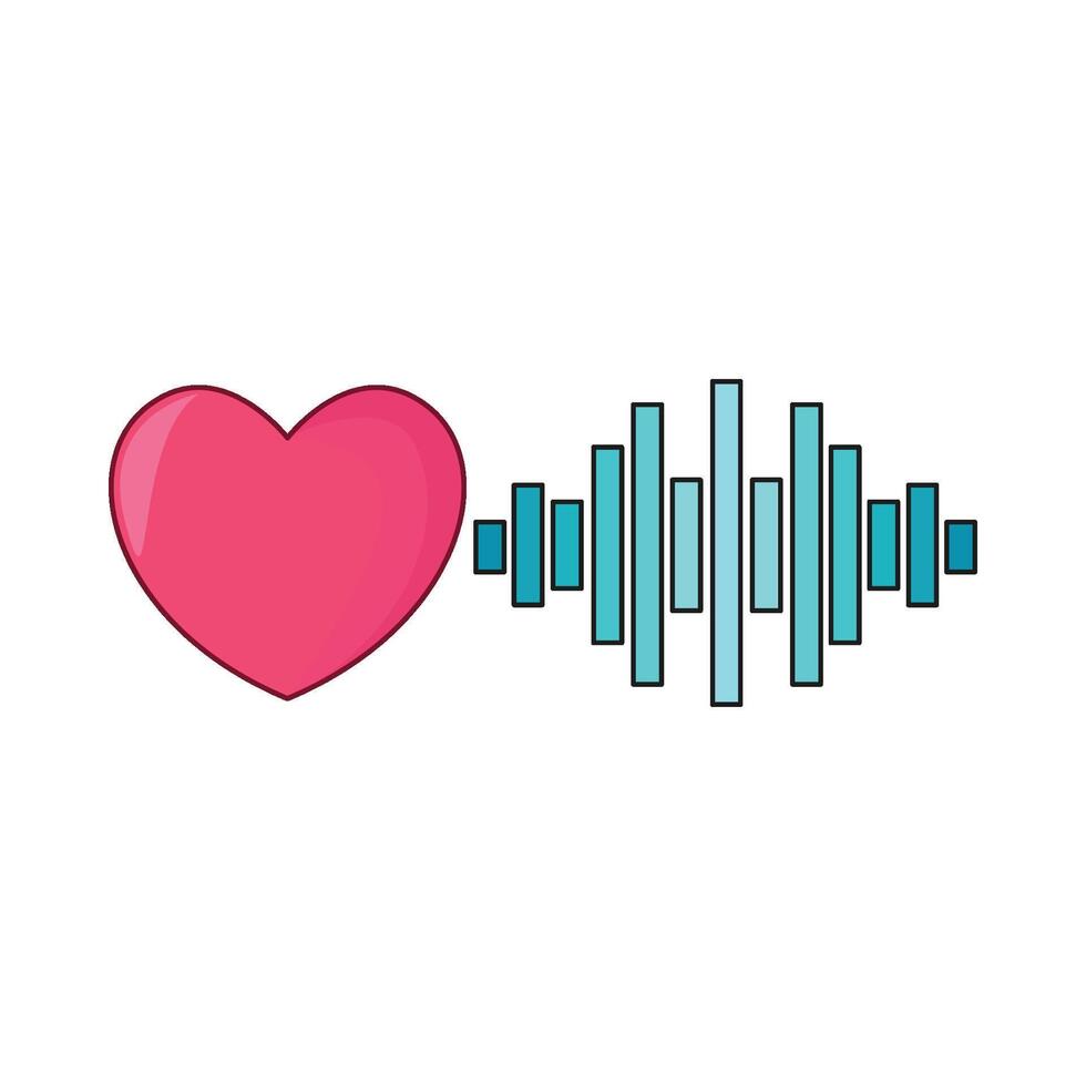 illustration of love song vector