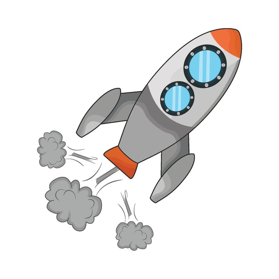 illustration of rocket vector