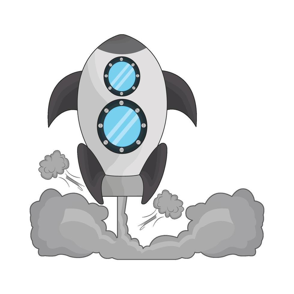 illustration of rocket vector