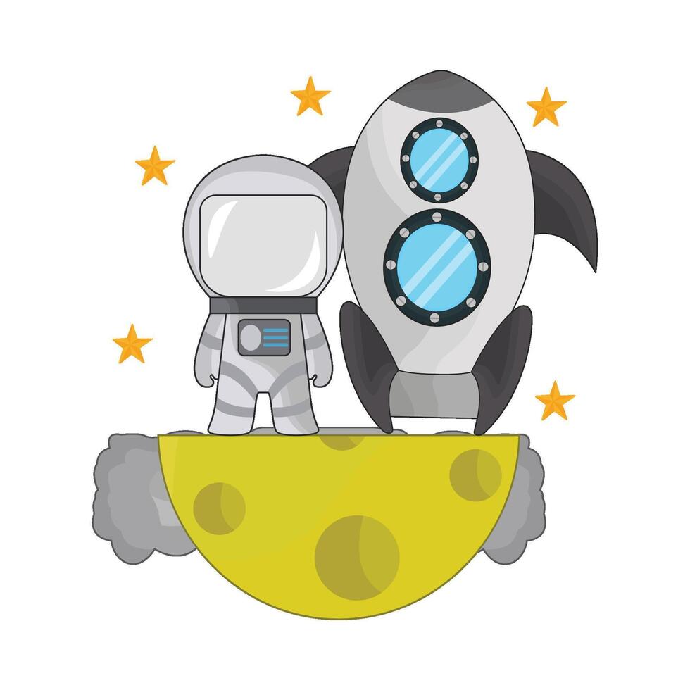 illustration of rocket vector