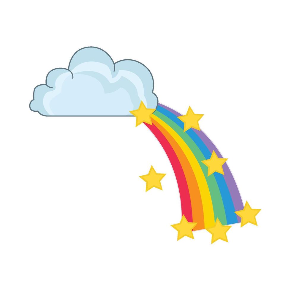 illustration of rainbow vector