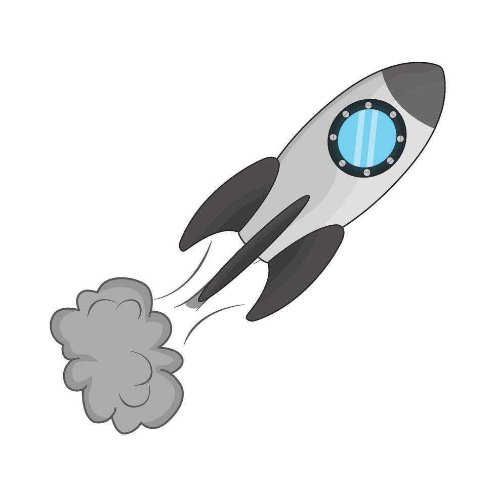 illustration of rocket vector