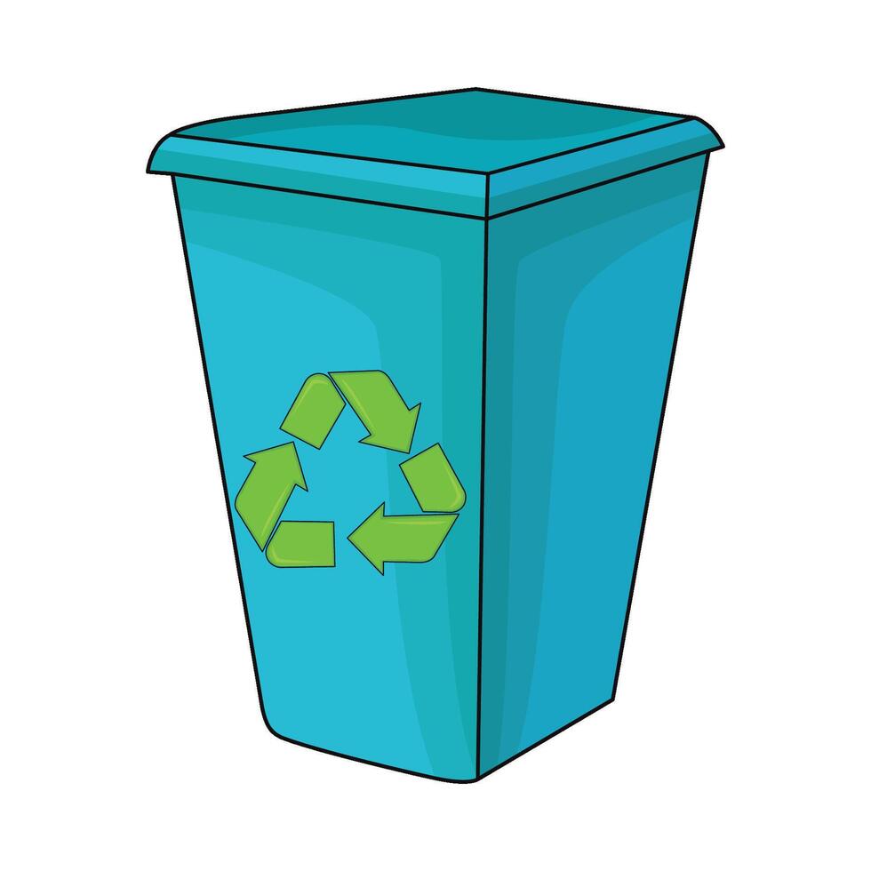 illustration of recycle bin vector
