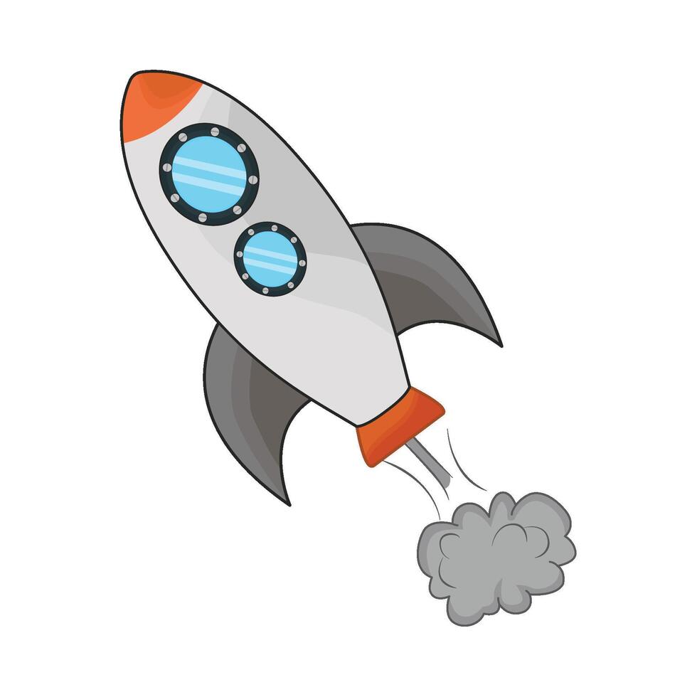 illustration of rocket vector