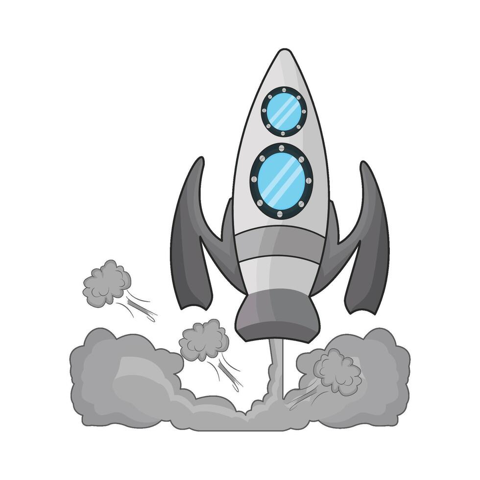 illustration of rocket vector