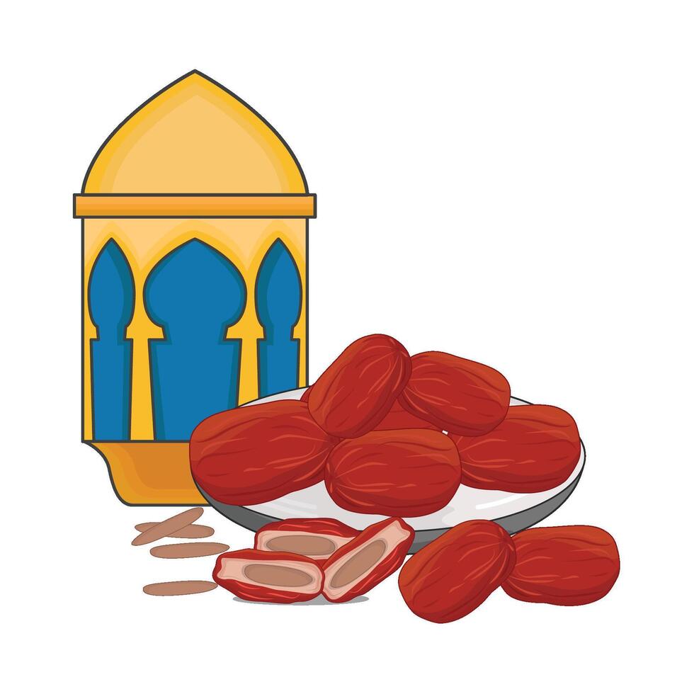 illustration of kurma with lantern vector
