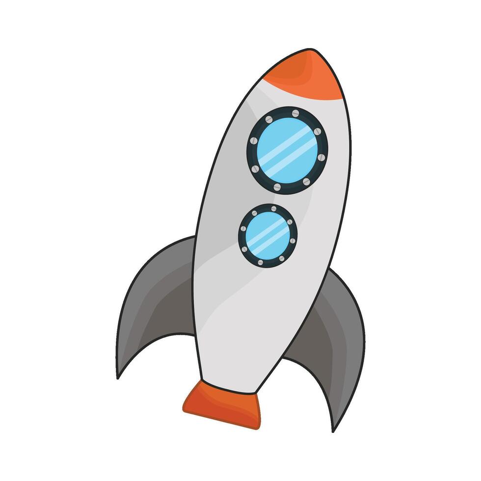 illustration of rocket vector