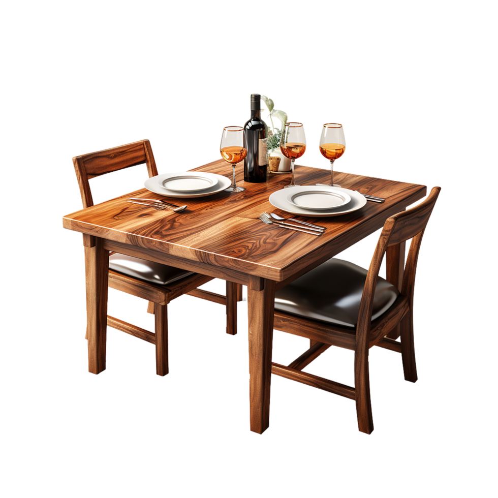 AI generated Dining table, Dining table png