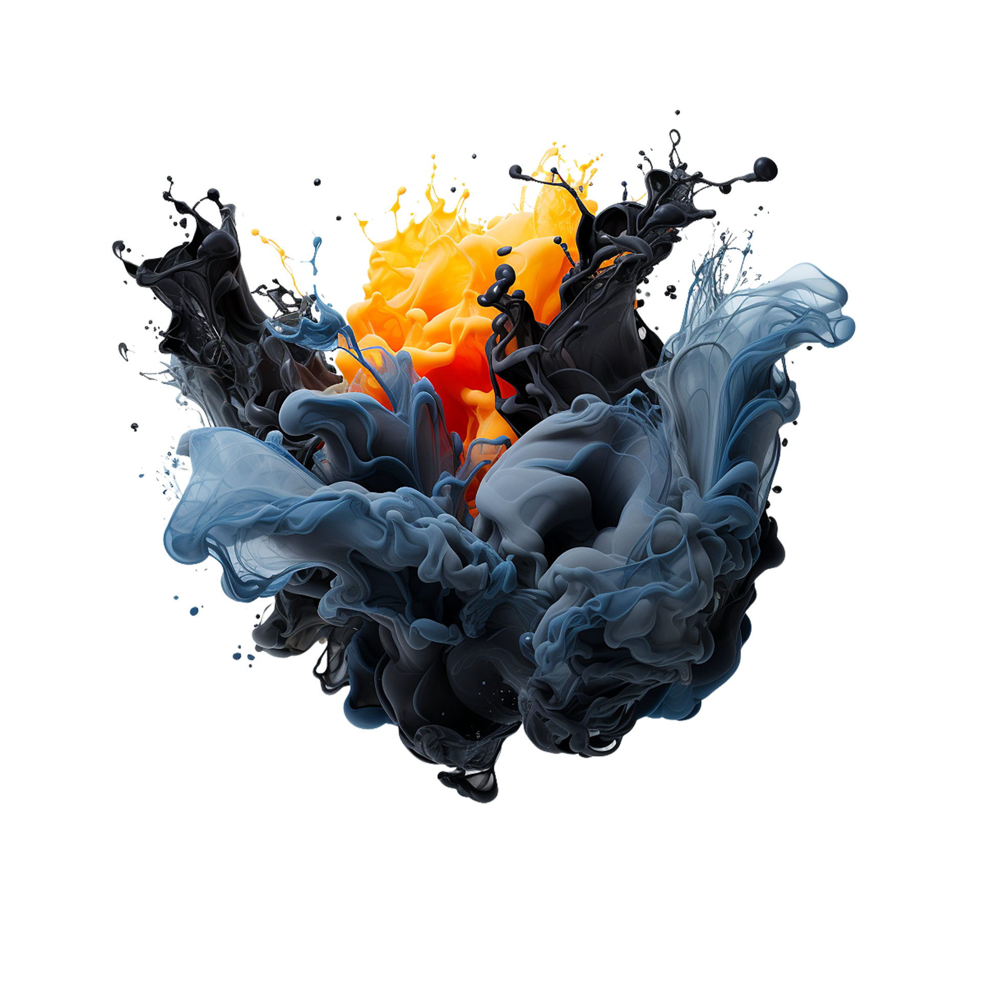 AI generated Ink Splash, Ink Splash Png, Ink Splash With Transparent