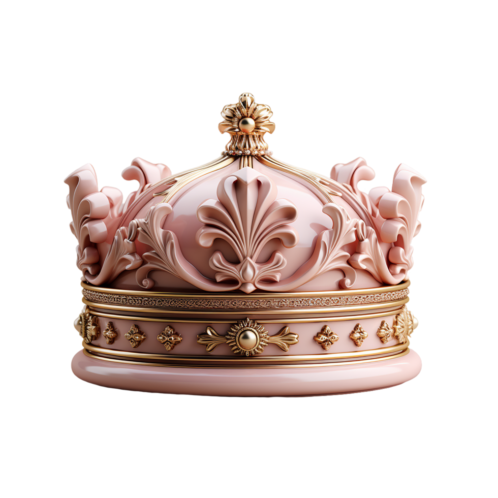 AI generated Crown, Crown soft lighting soft pastel png