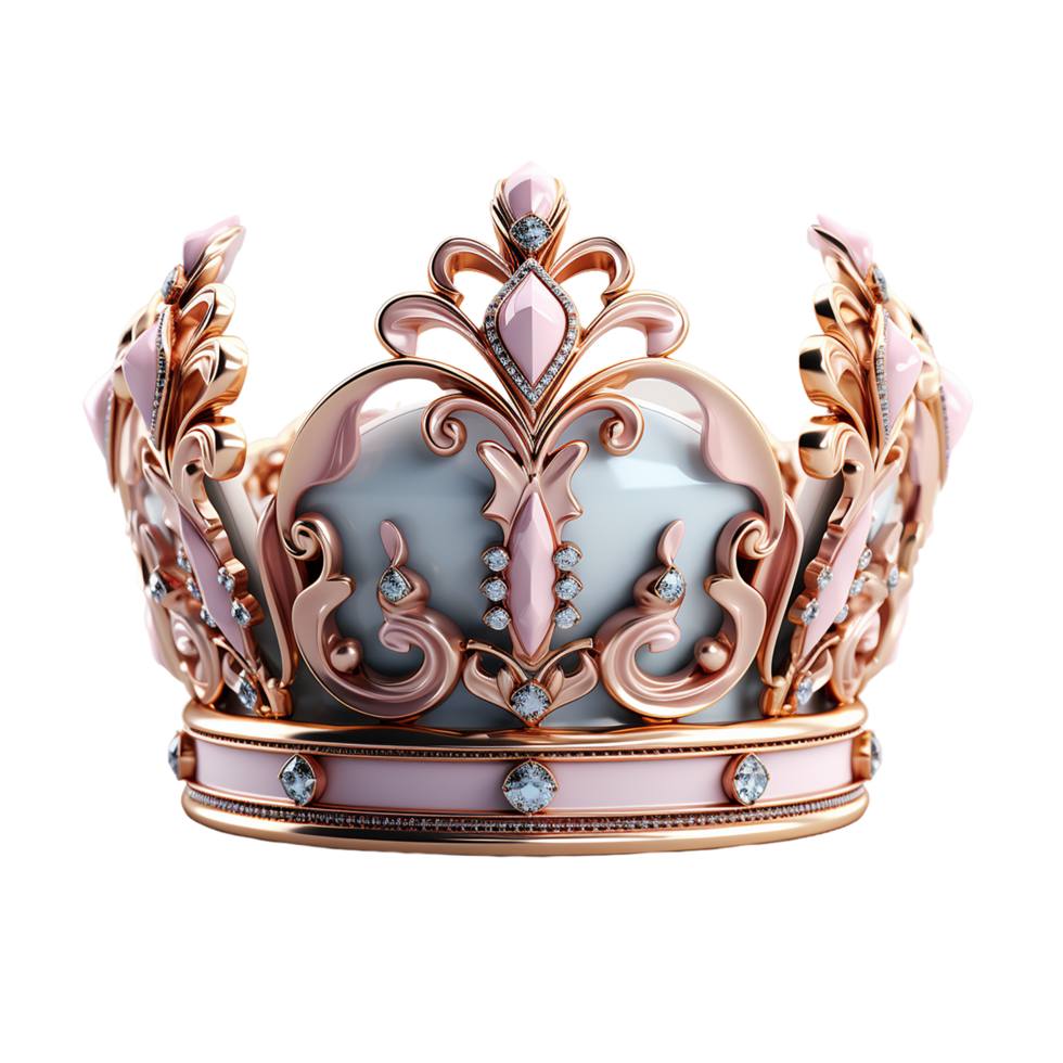 AI generated Crown, Crown soft lighting soft pastel png