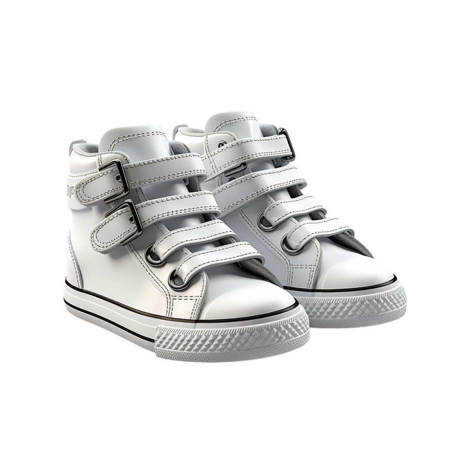 ai generado niños zapatos, niños Zapatos png, niños Zapatos con transparente antecedentes png