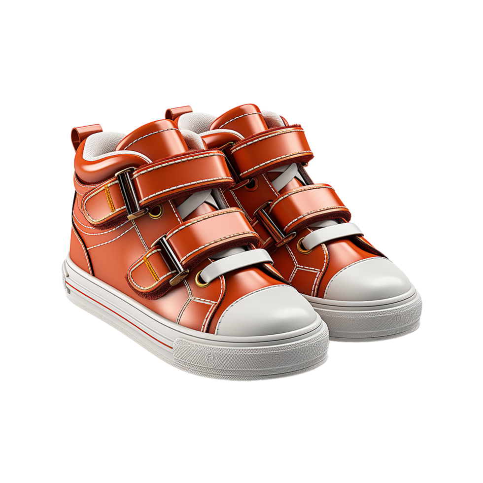 ai generado niños zapatos, niños Zapatos png, niños Zapatos con transparente antecedentes png