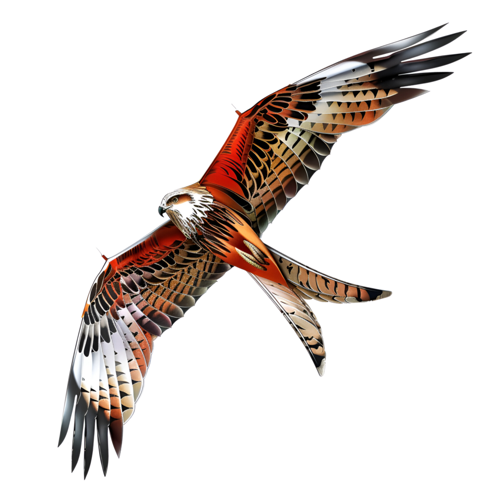 AI generated Bird Style Kite Eagle Style Kite No Background png