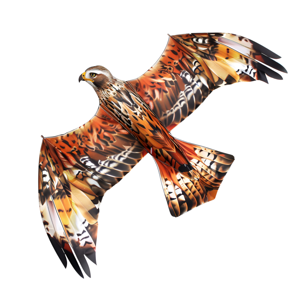 AI generated Bird Style Kite Eagle Style Kite No Background png