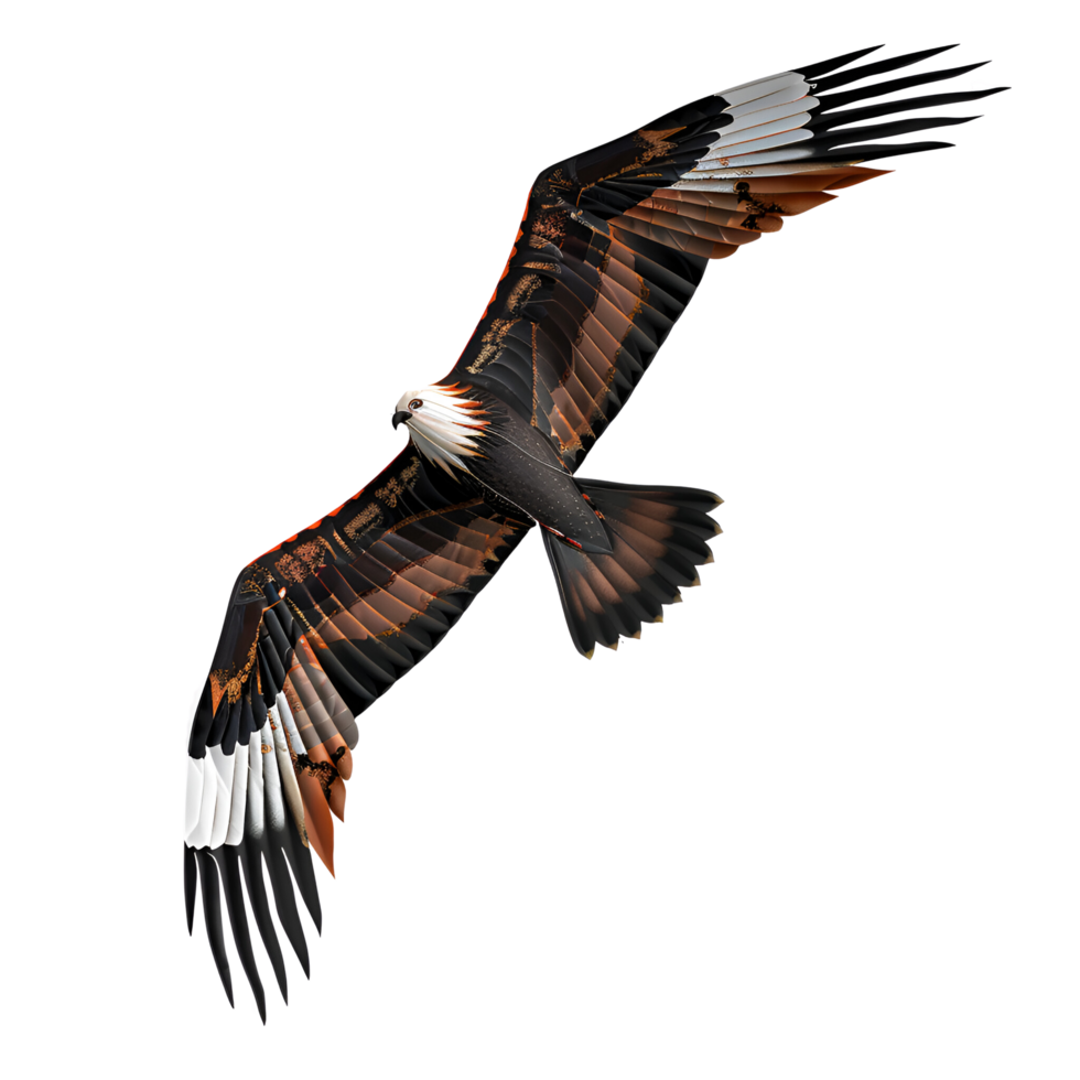 AI generated Bird Style Kite Eagle Style Kite No Background png