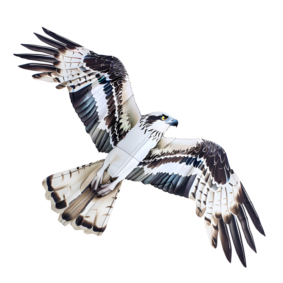 AI generated Bird Style Kite Eagle Style Kite No Background png