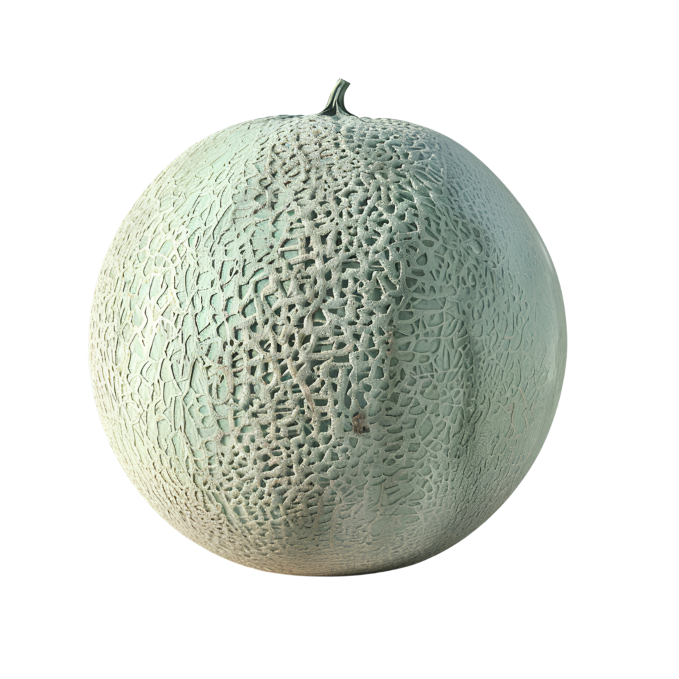 AI generated Cantaloupe Melon No Background Perfect for Print on Demand png