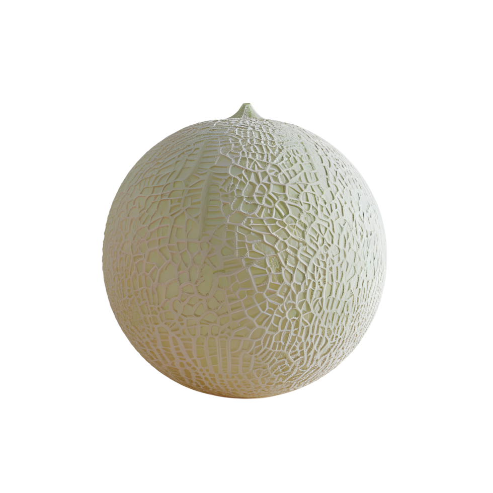 AI generated Cantaloupe Melon No Background Perfect for Print on Demand png