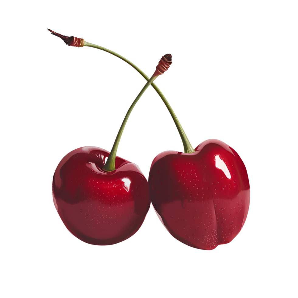 AI generated Fresh Cherry No Background Perfect for Print on Demand png