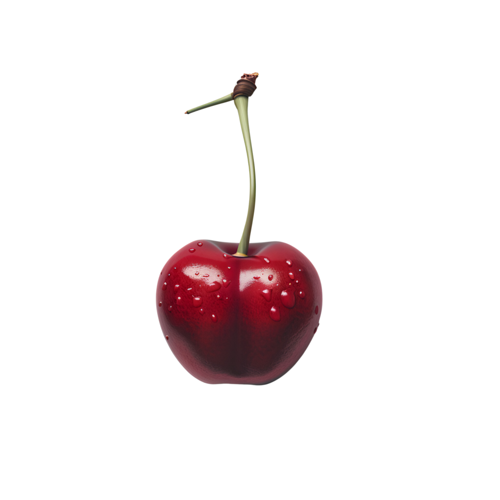 AI generated Fresh Cherry No Background Perfect for Print on Demand png