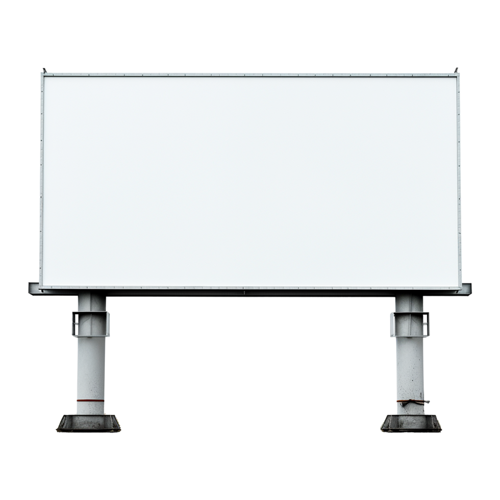 AI generated Billboard isolated on transparent background png