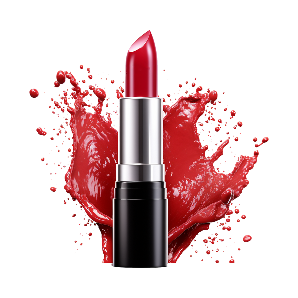 AI generated Colorful lipstick png isolated on transparent background