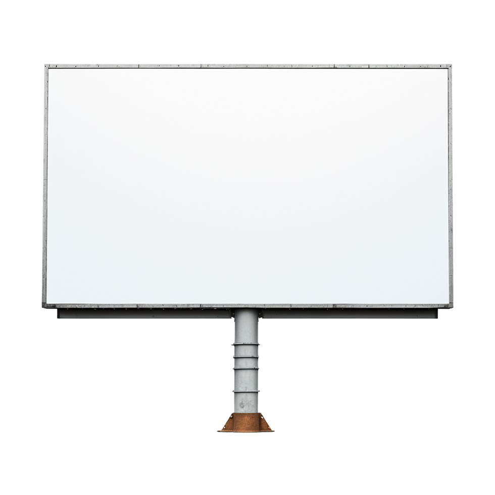 AI generated Billboard isolated on transparent background png