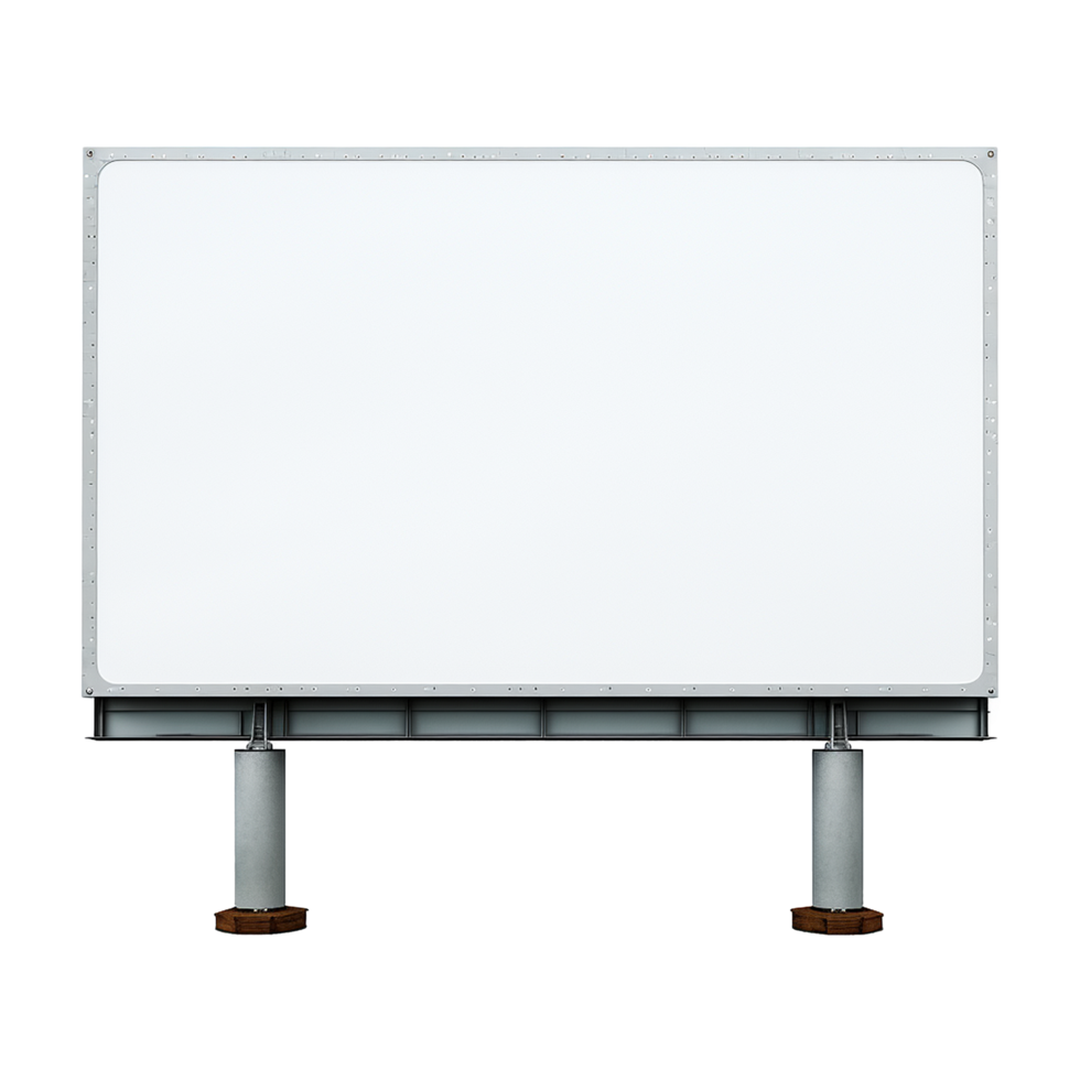 AI generated Billboard isolated on transparent background png